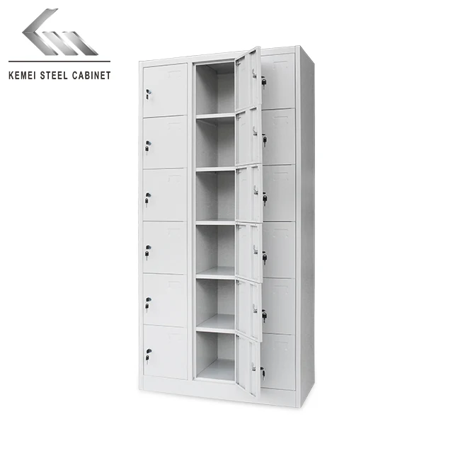 Customize Gym Locker 18 Doors Locker Storage Cabinet for School Iron Metal Wardrobe