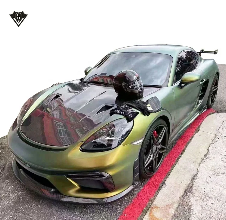 For Porsche GT4 style frp body kits  boxster 718 GT4 style car bumpers hot selling