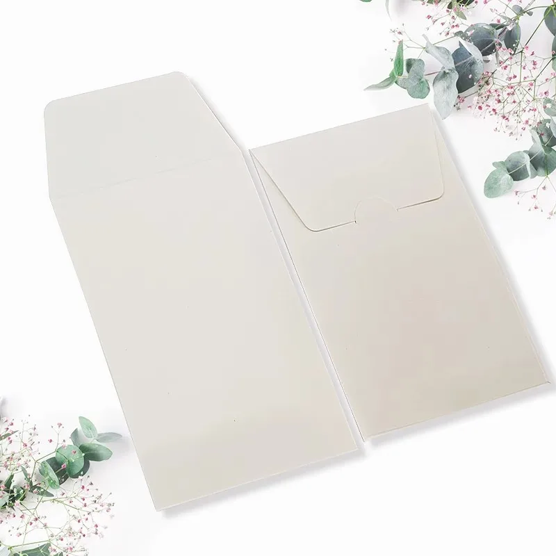 In Stock Hotel Key Card Envelope Credit Card Kraft Paper Box 2.8x3.9 inch Custom Logo Gift Card