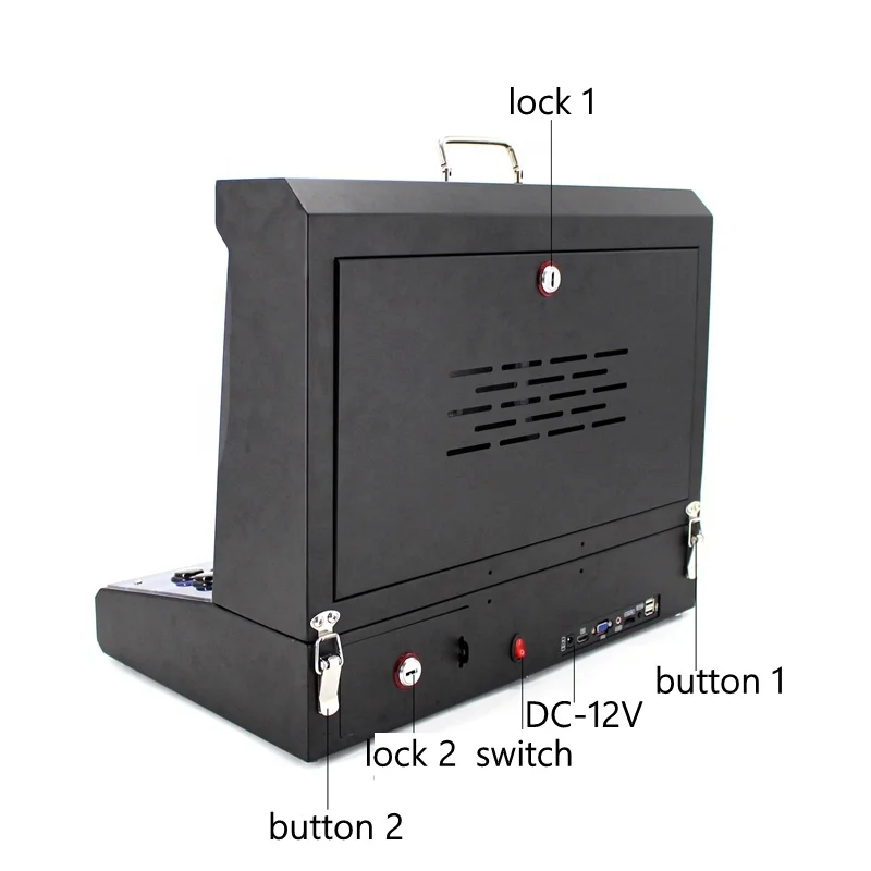 Arcade Purple Pandora Machine For 2 Players With Fighting Games 9800 Retro Games In 1 Consola 3D Manipulate Pandora Gaming