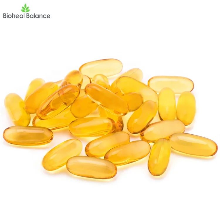 OEM Private Label Omega-3 Fish Oil Soft Capsules Omega 3 Fatty Acids EPA  DHA Lemon Flavor 100 Softgels
