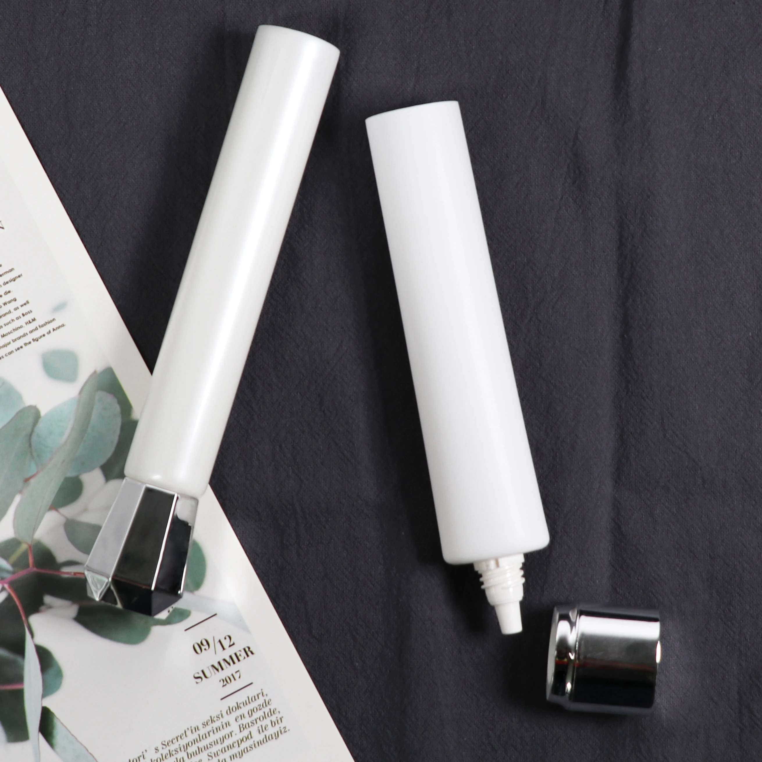 cosmetics plastic hose 8/10/15 ml packaging tube Empty cosmetic plastic tube packaging White Squeeze Soft tube