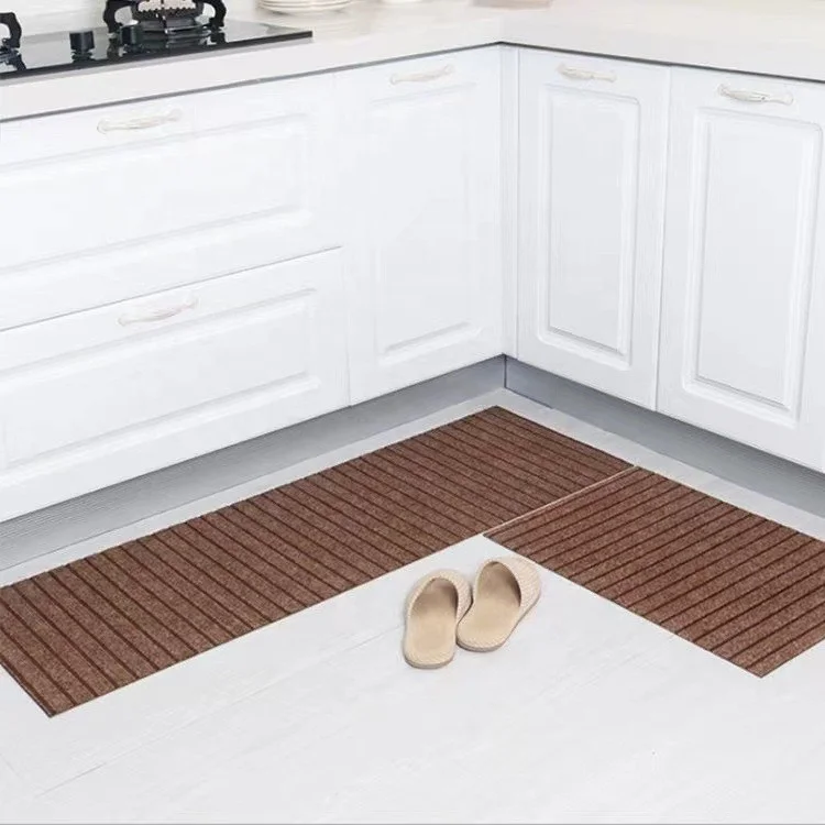 Внутренний и уличный коврик для влажной погоды входа в обувь Скребок кухонный полосатый дверной водонепроницаемый входной с резиновой подкладкой