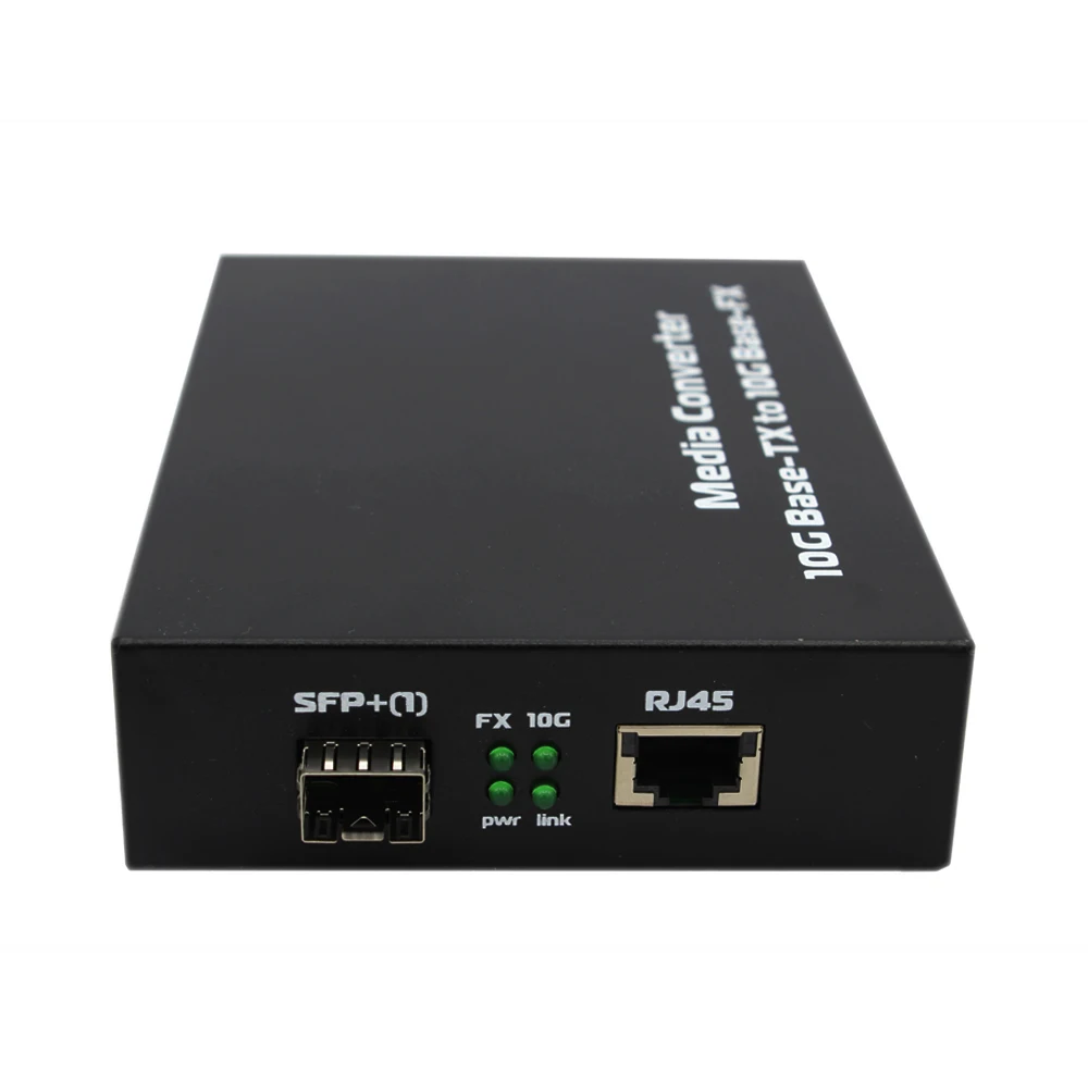 10000Mbps 10G Ethernet Media Converter SFP+ To RJ45 Media Converter