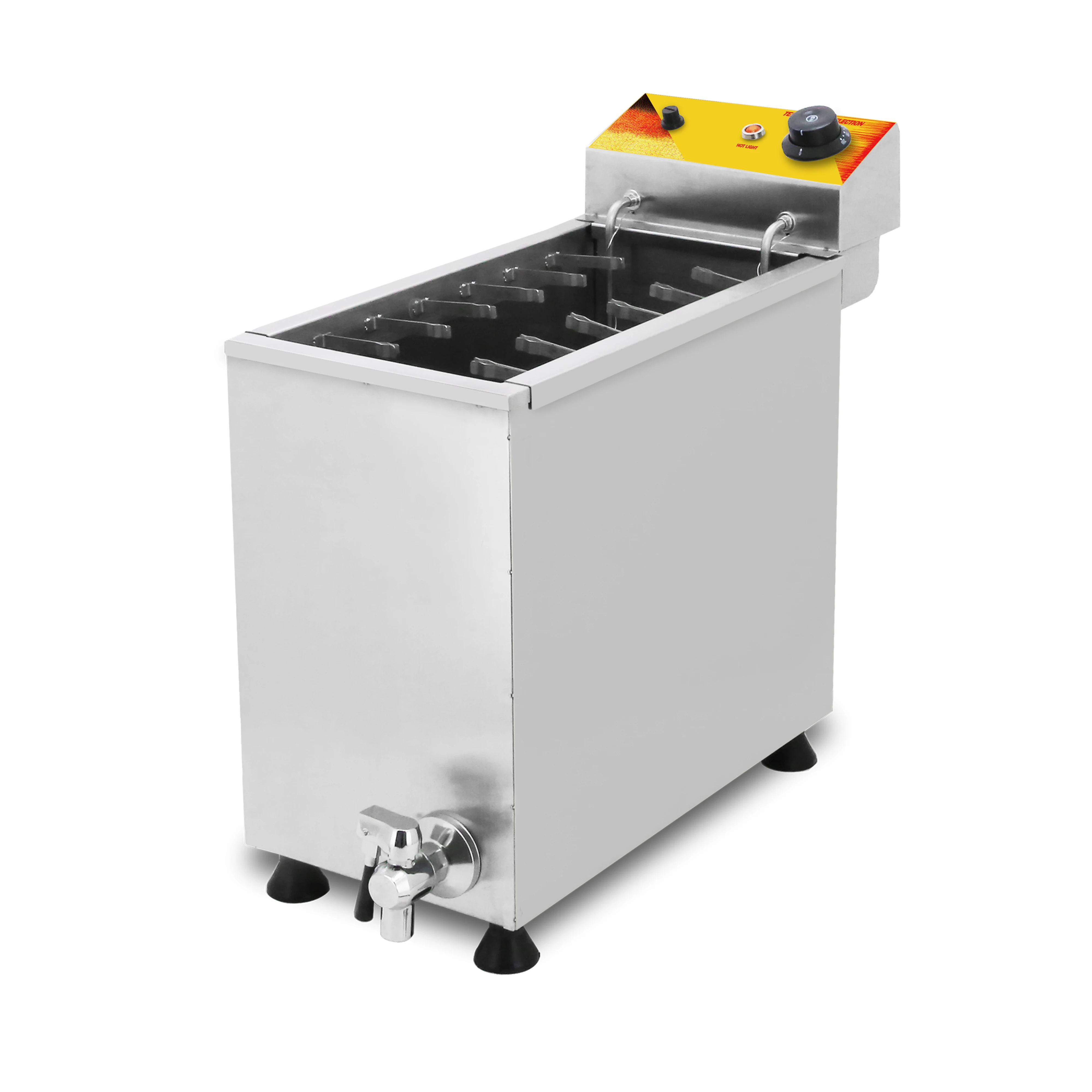Cheese Hot Dog Stick Machine with deep fryer