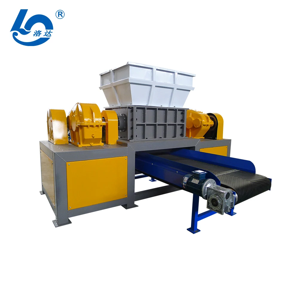 Factory Price rubber trucks car tire shredder machine to make crumb rubber / waste tyre recycling rubber powder machine