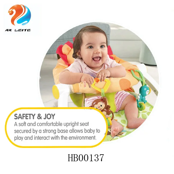 Best selling good quality baby bouncer cheaper baby portable foldable relaxing chair with hanging toys