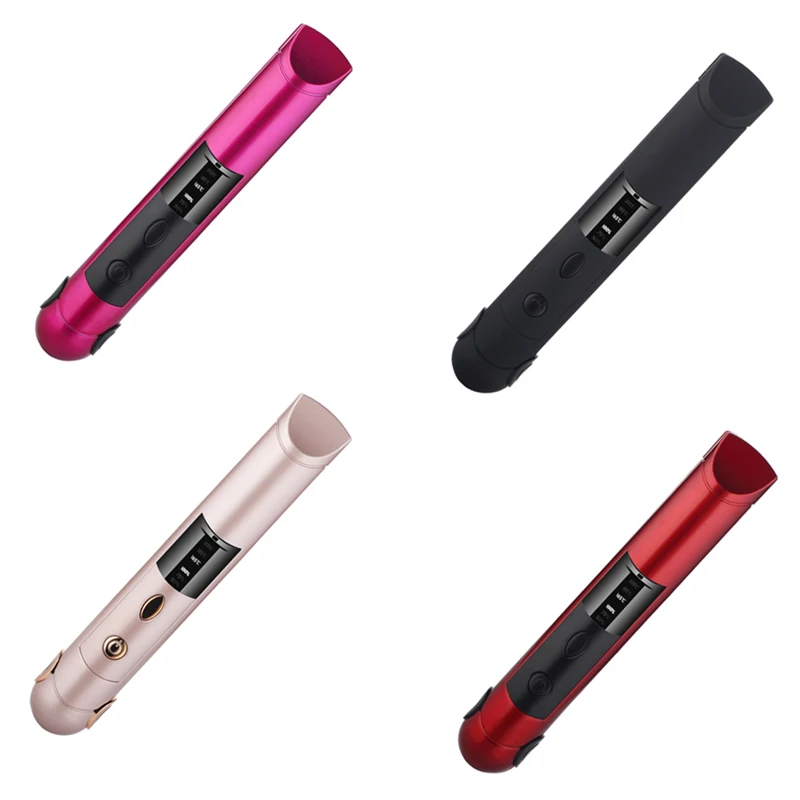
2020 New Portable USB Rechargeable Ceramic Plain Wireless Flat Iron Private Label Mini Electric Cordless Hair Straightener 