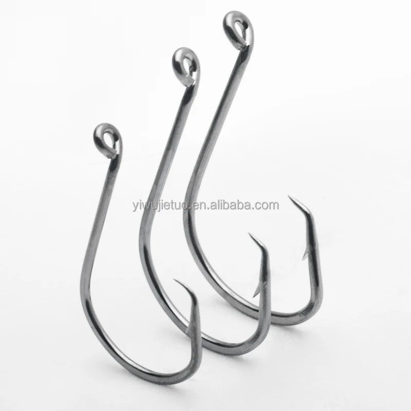 High Quality single barbed Hook strong carbon steel circle fishing hook