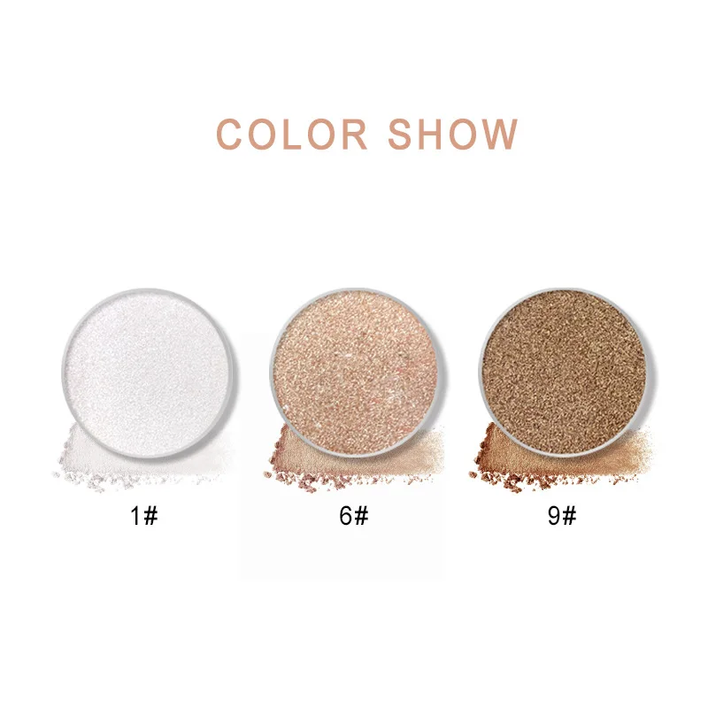High Quality 3 Color Custom Private Label Pressed Powder Bronzer And Highlighter Makeup Palette Wholesale Low Moq