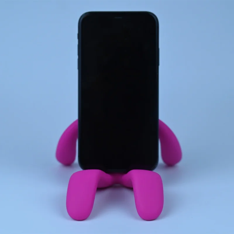 Пользовательский логотип силиконовый держатель для мобильного телефона креативный забавный держатель для мобильного телефона