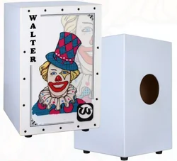 2021 Walter Wholesale Percussion Wooden Drum Musical Instruments Colourful Cartoon Body Wood,poker special design cajon