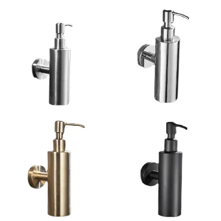 304 soap dispenser wall mounted brushed gold manual soap dispenser bathroom black soap bottle rack