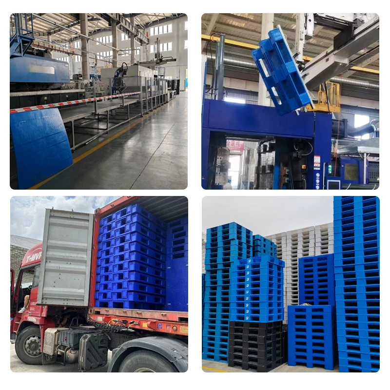 Промышленные пластиковые поддоны 48x40 для складского хранения