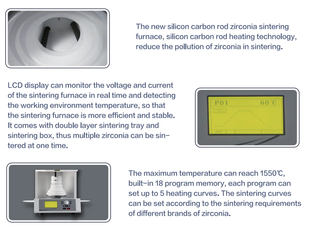 Wholesale High Safety Fast Heating Laboratory dental zirconia block sintering furnace for dental cad cam