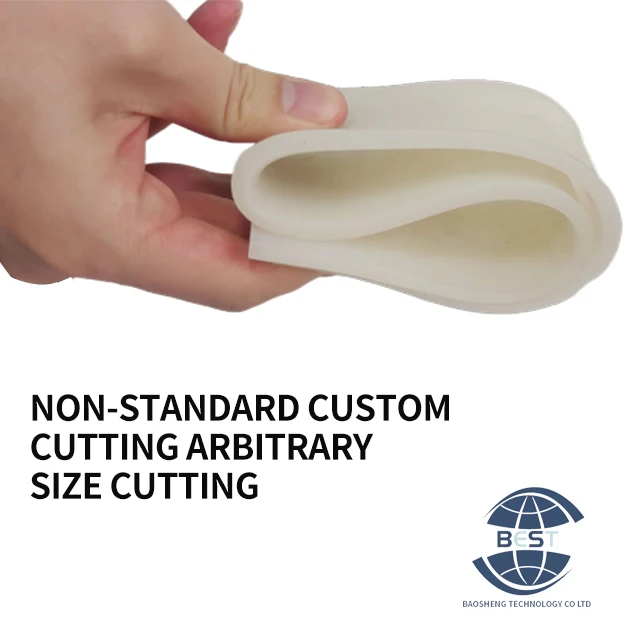 High Quality Non-Standard Custom White HTV RTV MQ VMQ PVMQ Pad & Square Silicone Rubber Pad