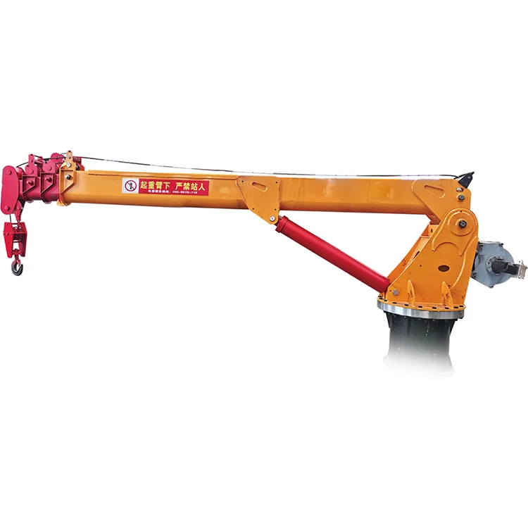 Manufacturers Direct Sale Telescoping Marine Crane Boom Hydraulic Deck Crane For Ship Used Crane