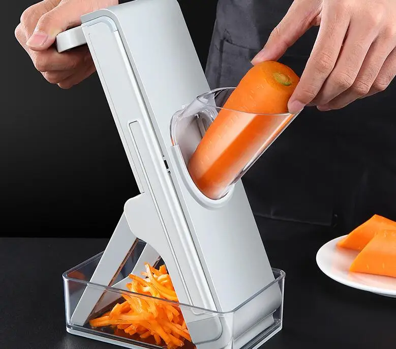 Kitchen press slicer Safe Food Chopper Potato Slicer Food Potato Chopper, Adjustable Thickness, Julienne & Dicer Salad Making