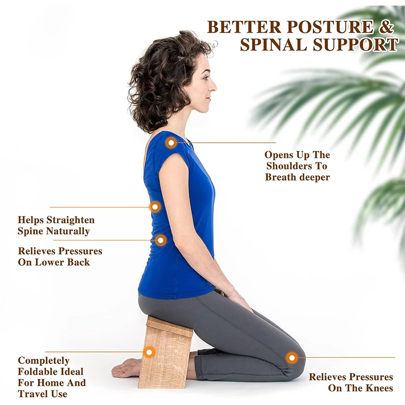 Legend Classic Style portable meditation folding floor kneeling stool chair meditation seat bamboo meditation chair for relax