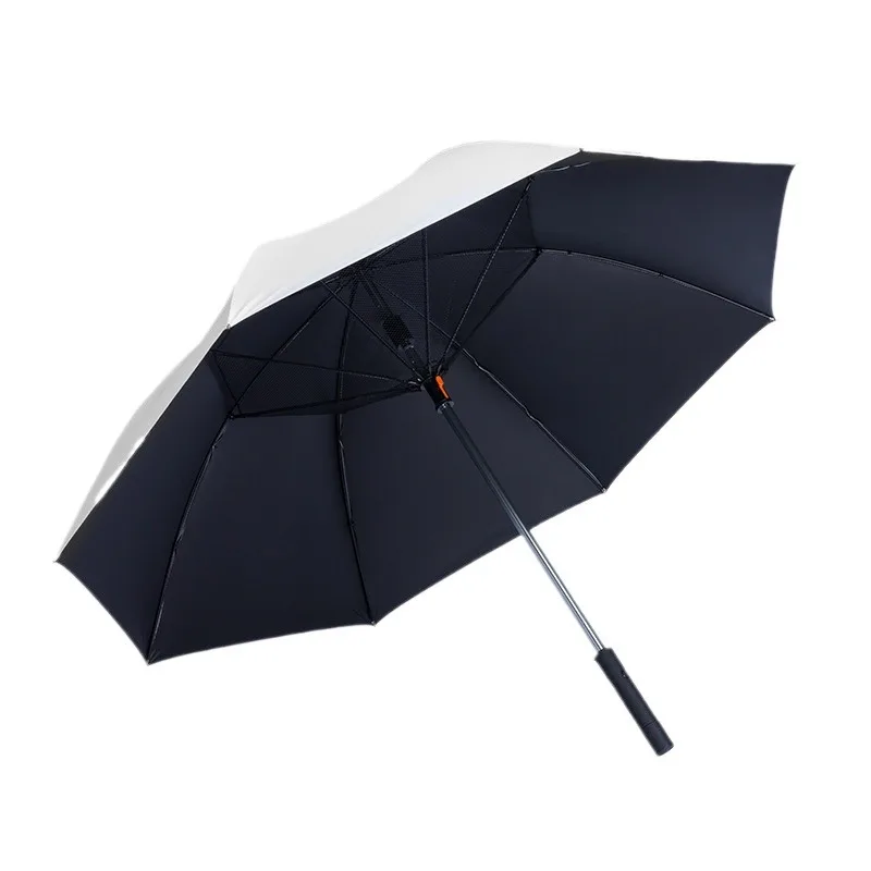 DD3243  UV Blocking Misting Umbrella with Sprayer Fan Straight Golf Fold Sun Umbrella Sports Cooling Watering Parasol Mister