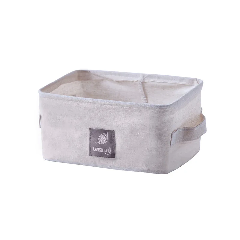 On Sale Cotton Clothing Storage Box Wardrobe Fabric Quilt Organizing Folders Toy Sundries Storage Basket
