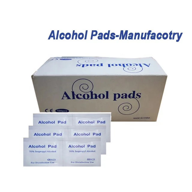 
Manufactory of Antiseptic 70% Isopropyl Alcohol Pad swab/wipe Alcohol Pads-first aid kit use 