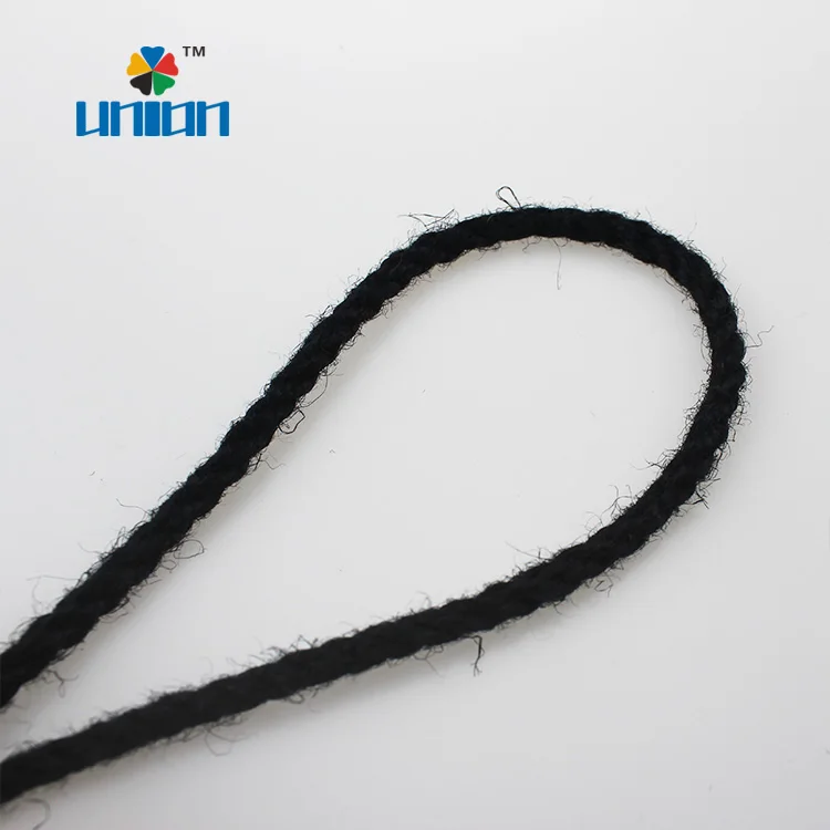 5-Union 6mm black colored jute rope for sale