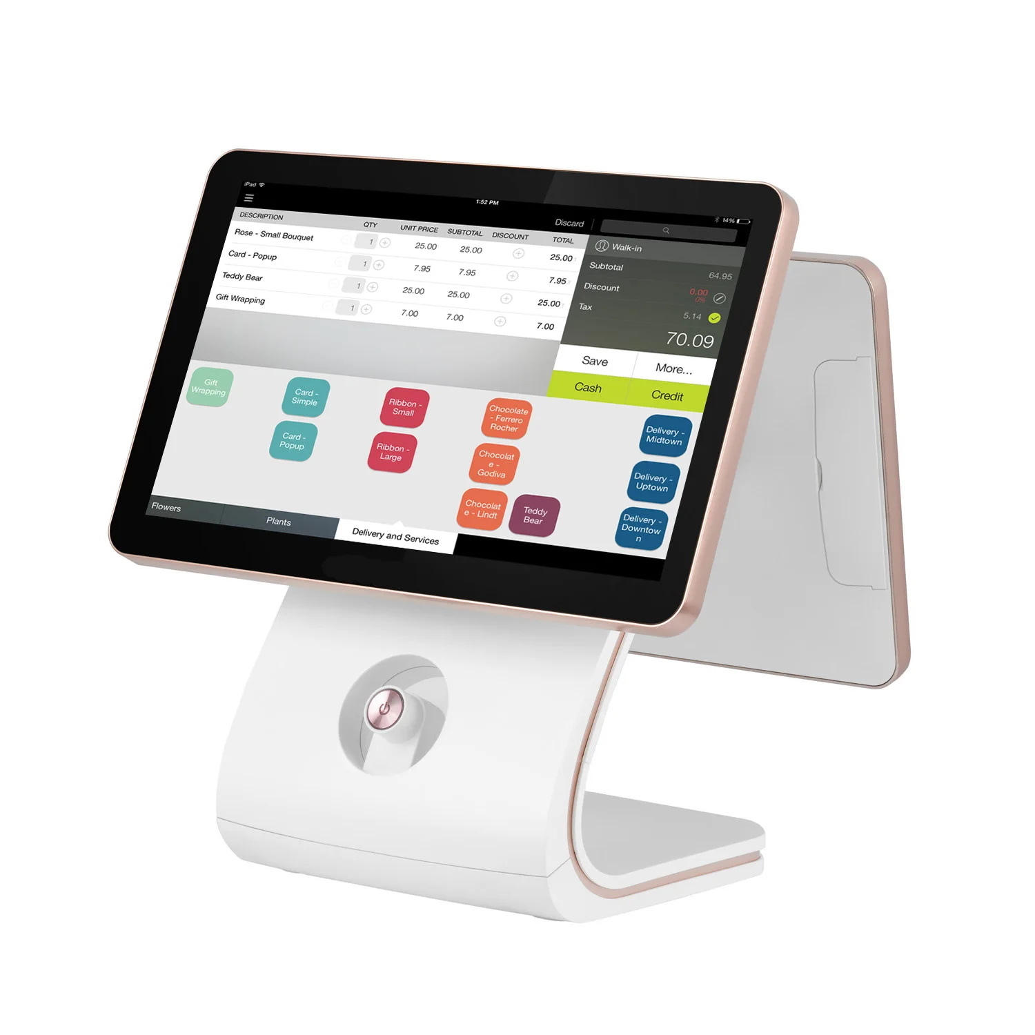 15.6 inch full HD pos system point of sale square small business epos cashier machine