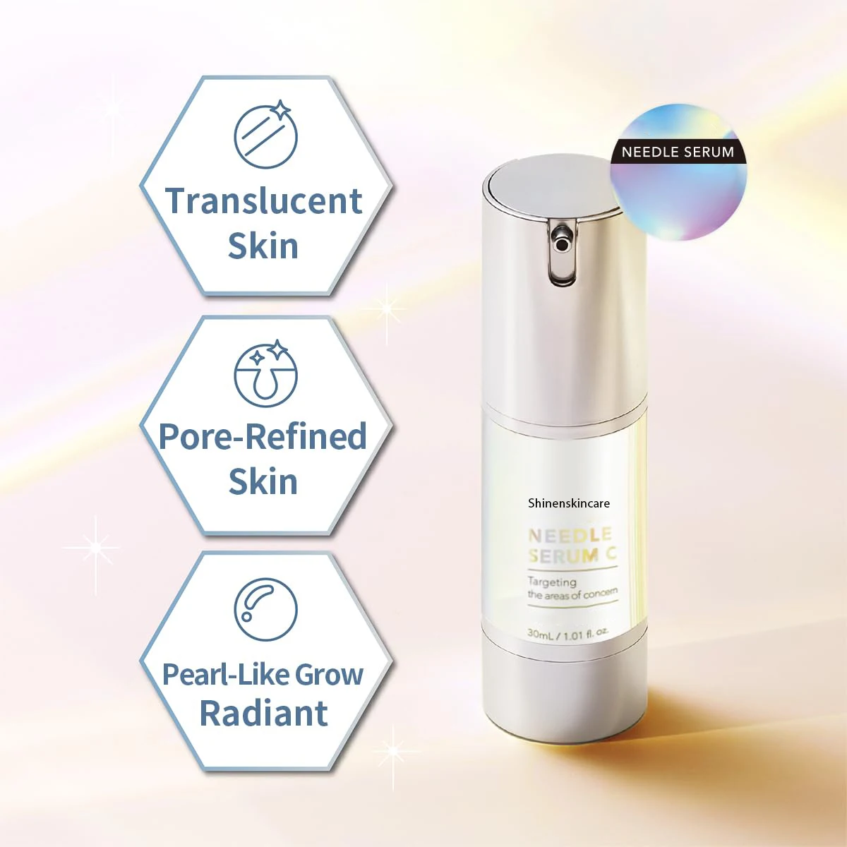 OEM Vitamin C  Hyaluronic Acid Brightening Skin Centella Soothing Acne Care Microneedling Serum