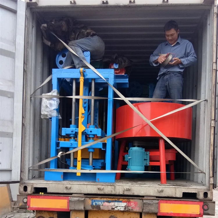 Vibration method automatic qtj4-26 brick manufacturing equipment