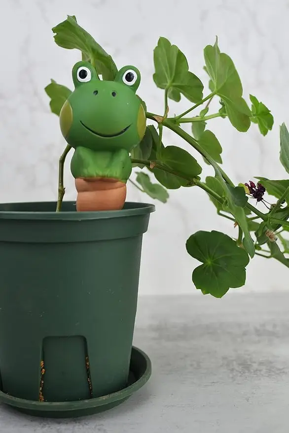 Frog Shaped Self-Watering Spikes - Effortless Plant Care for Your Garden, Cute and Playful Design for Indoor and Outdoor Plants