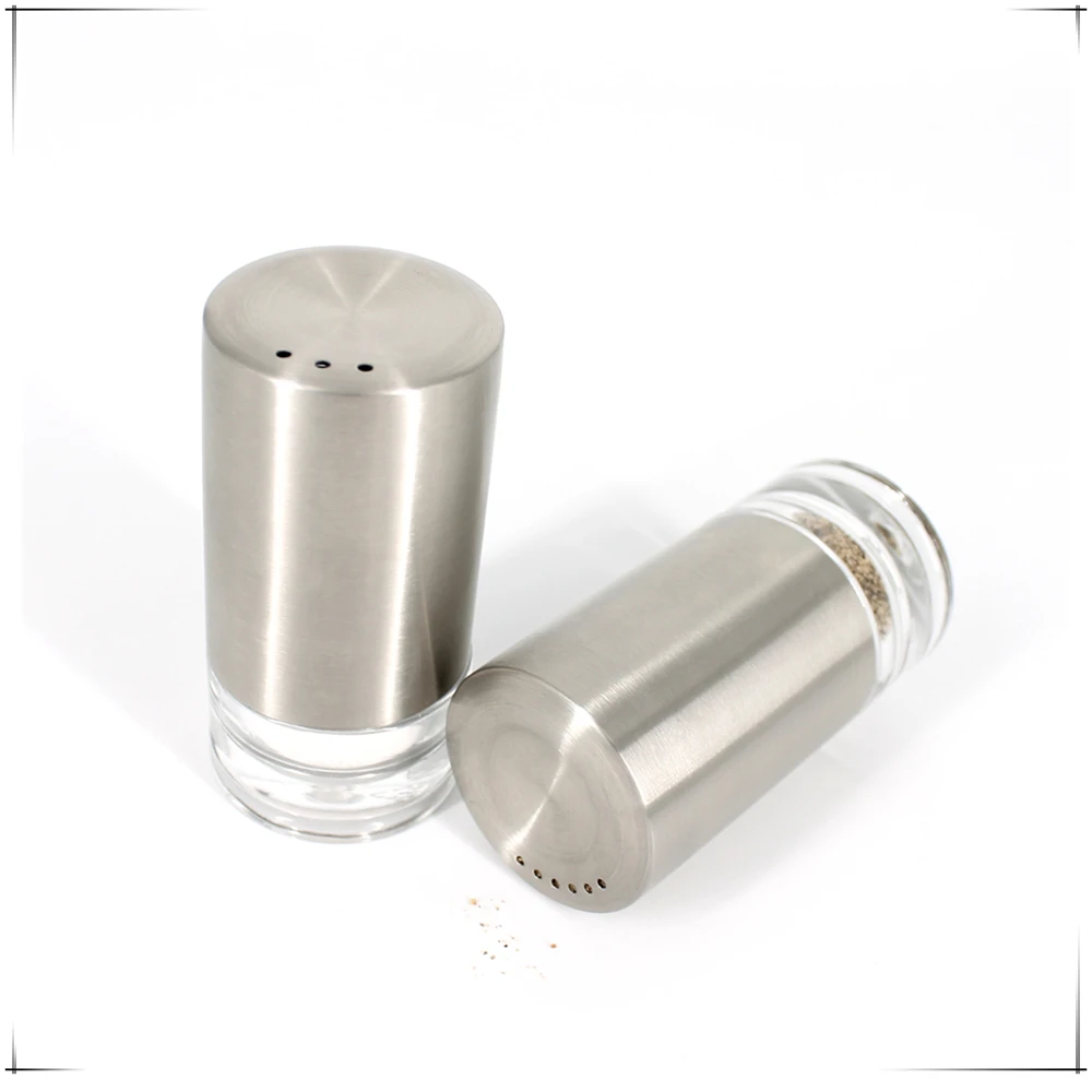 amazon sale salt and pepper shaker with acrylic stand / spices shaker set