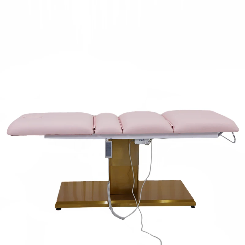 High Quality Portable Podiatry Chair Beauty Therapist Chair Massage Bed Electric Height Adjustable With Head Rest