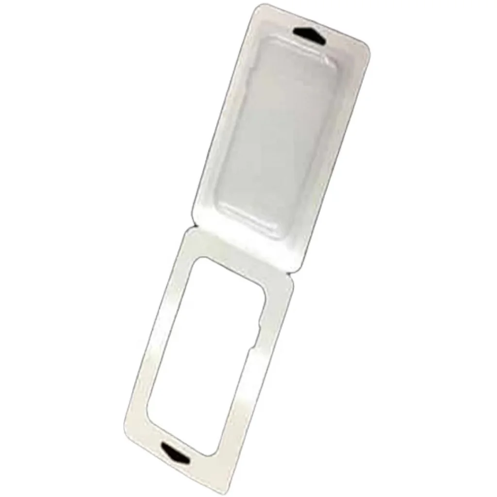 Clear Disposable Heat Sealing Trapped Cardboard Blister Clamshell Packaging