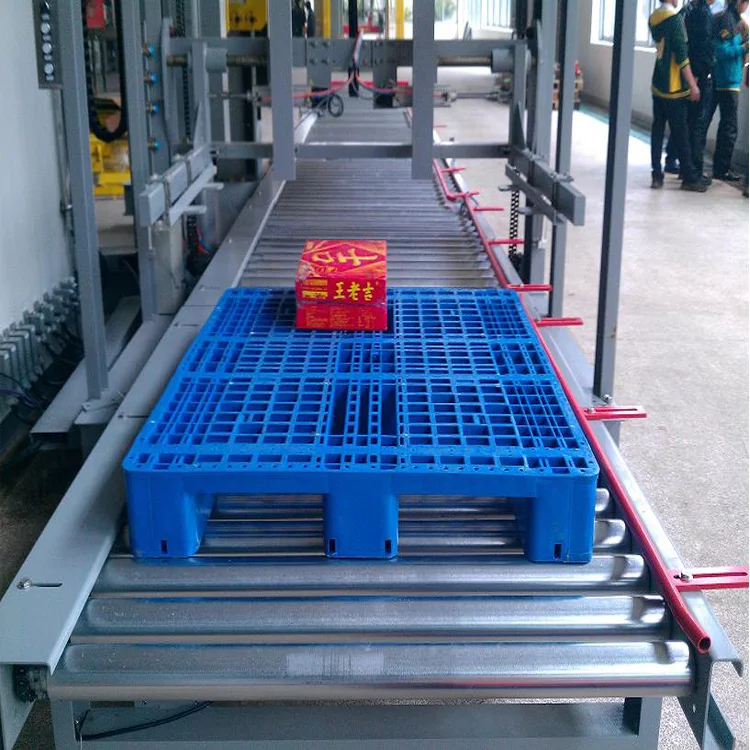 size of 1400 x 1100 x150mm mesh grid 3 skids heavy duty plastic pallet for industrial warehouse goods storage and transportation
