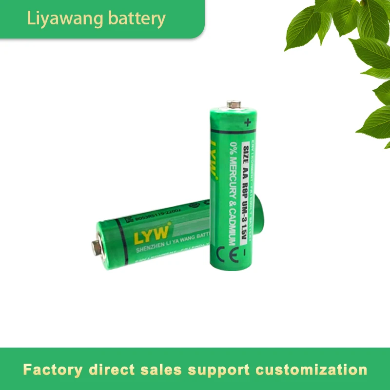 LYW Super Heavy Duty UM3 No 5 AA Size 1.5 V R6P R6 Carbon Zinc Battery Primary Battery