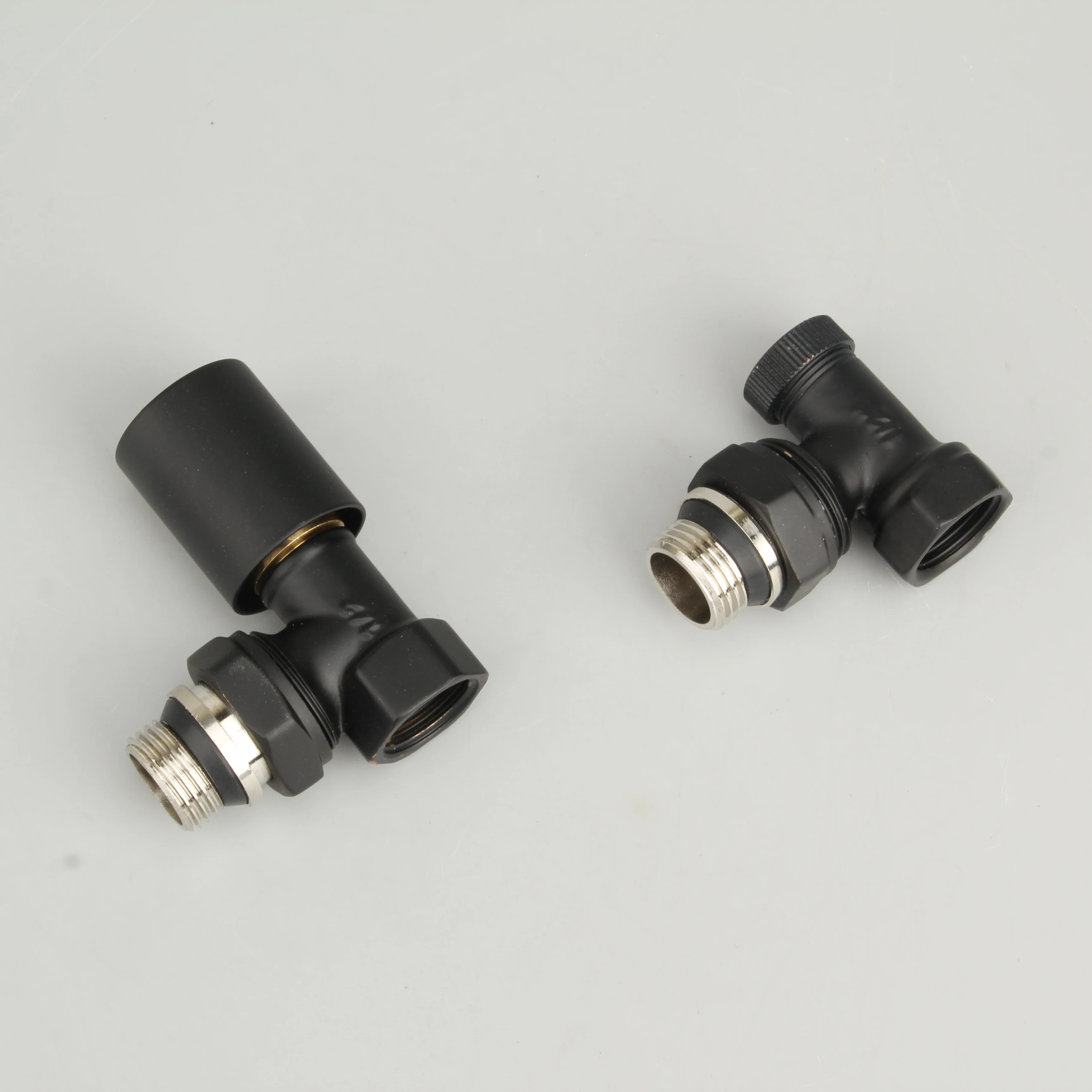 HVAC Systems & Parts  black bathroom brass angle thermostatic radiator valve