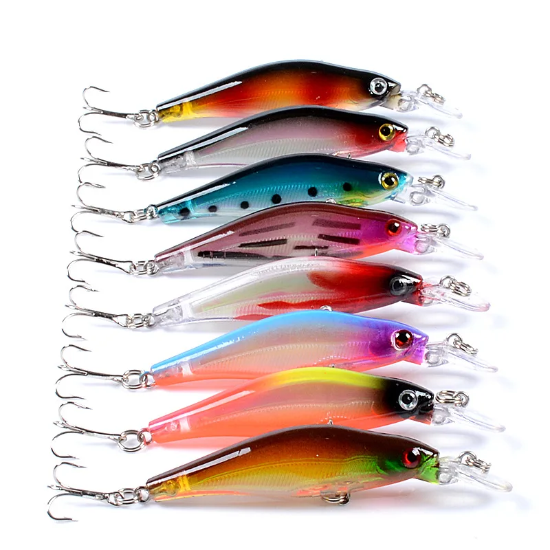 Fishing Tackle Reflective Minnow Bait   8cm/6.3g Submerged Bionic Bait False Bait Plastic Hard  Fishing Lure