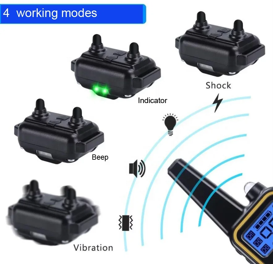 Wholesale China Supply Drop Shipping Remote Dog Training Collar For 3 Dogs