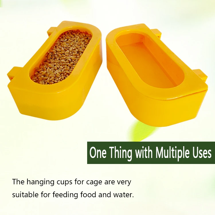 YYC PH189 Plastic hanging cage Quail Dove Chicken feeder bowl Pigeon Bird Drinker Cup