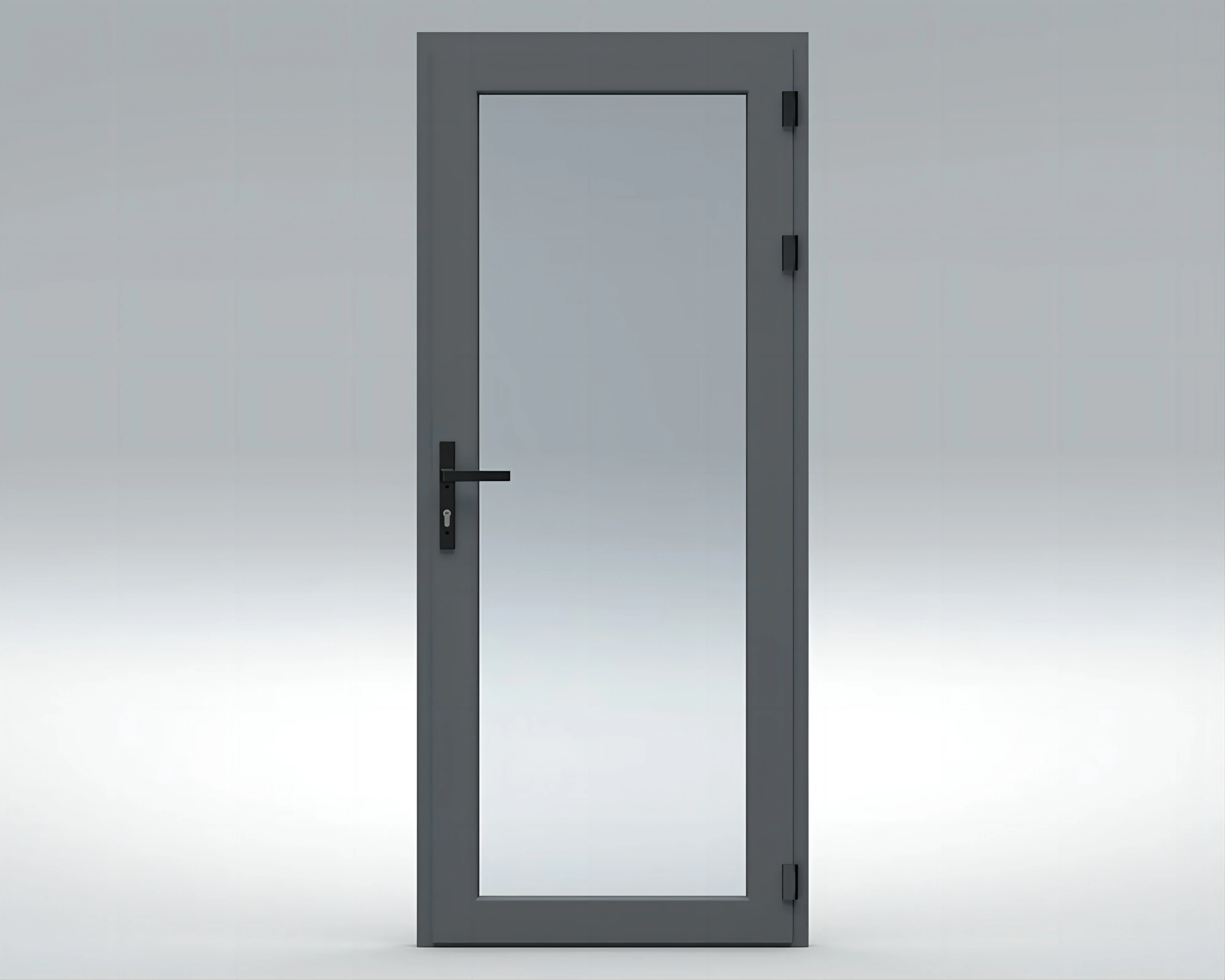 Frame 55 60 65 70 Series Aluminum Glass Door Optional Automatic Interior Exterior Hinged Swing Door for House