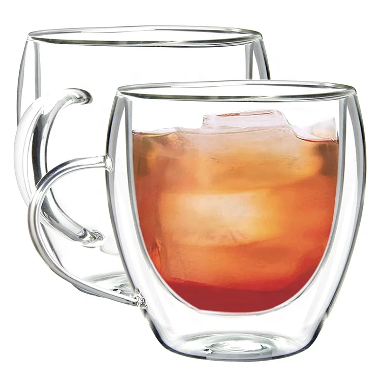 Premium Double Wall Insulated Glass with Handle