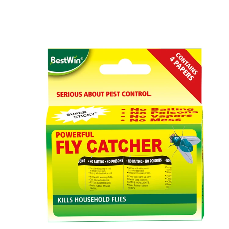 BSTW Professional Pest Control Factory for fly catcher stick Yellow Glue Stick,fly ribbon
