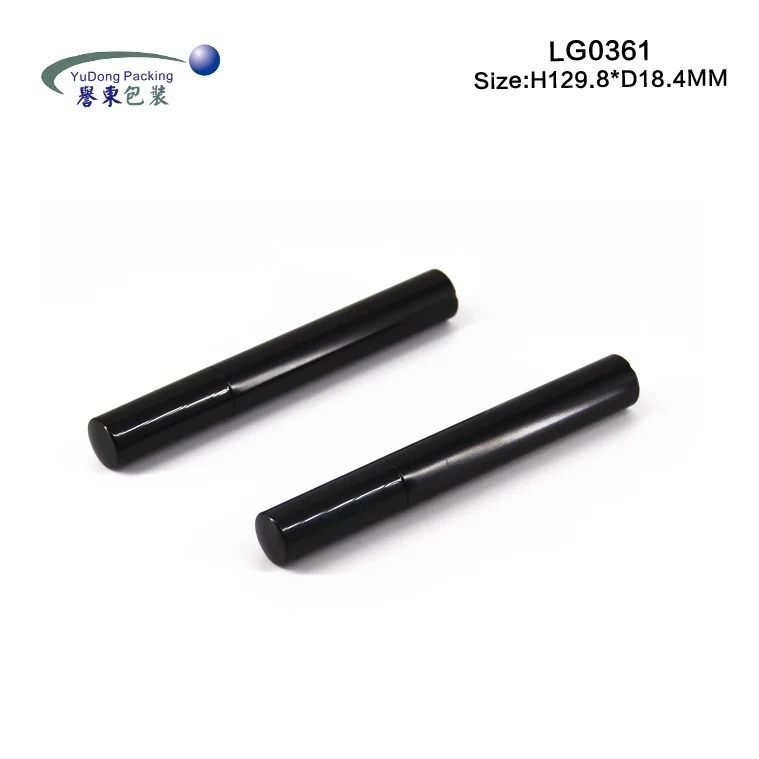 OEM 0,45 унций матовый черный макияж на заказ пустой тушь для туши для ресниц цилиндрические контейнеры для туши для ресниц флакон упаковка с кисточкой
