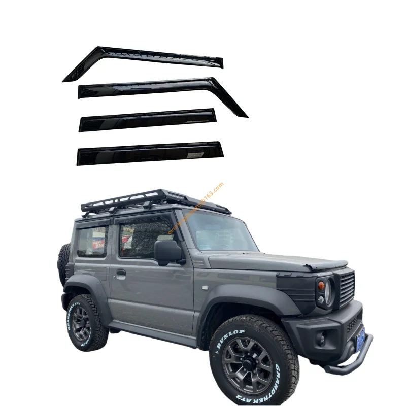 Weather Shields Bonnet Protector Combo for Suzuk Jimny Gen4 2019 4pcs Window Visor 3 door 5 door