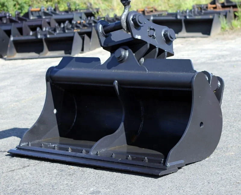 Customized Excavator Tilt Bucket Construction Machinery Parts Cleaning Tilting Special Bucket for 5 6 20 Tons Excavator