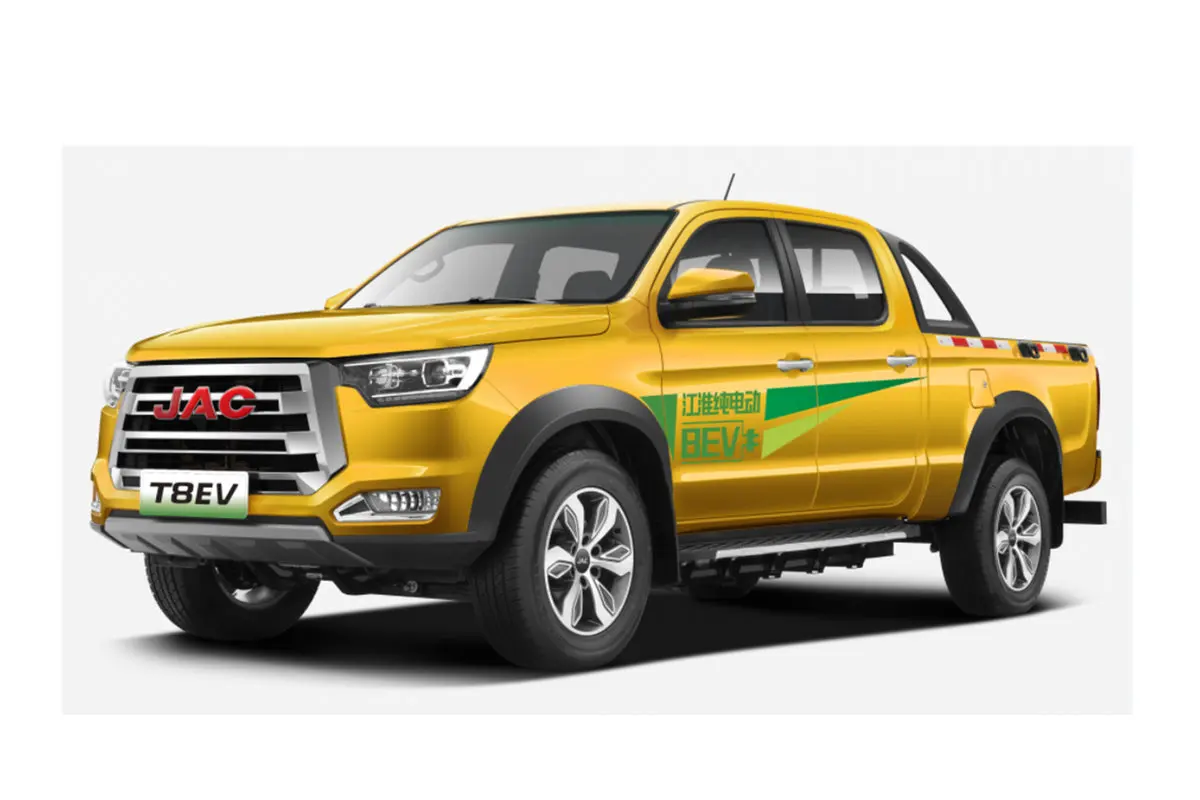 JAC T8 Automatic two-wheel Drive Standard Pure electric Double Row Pickup Truck Jianghuai T8 ev pickup