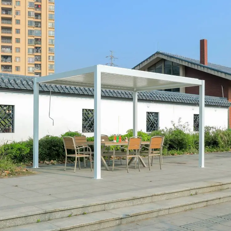 Simple Manual Outdoor Terrace Pergola Louvered Greenway 3*3 3*4 Outdoor Pergola
