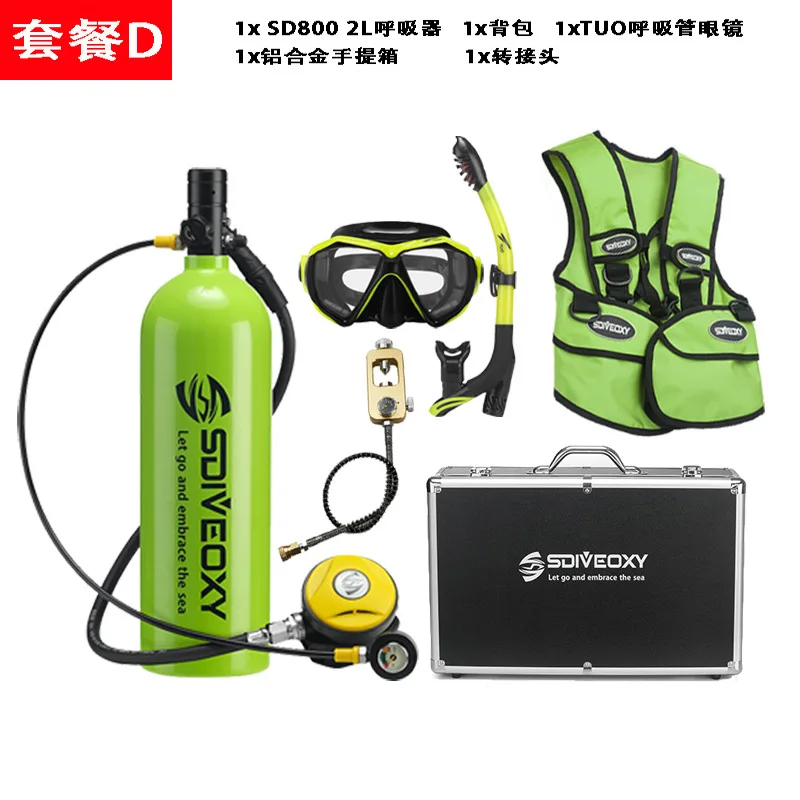 Diving Breathe Underwater Set Bottled Water Sports Diving Spearfishing Small Portable Air Cylinder Diving Accessories