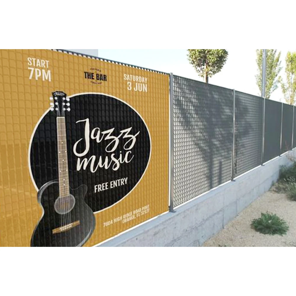 Banner Large Size Custom Digital Printing Training Team Building Usage Fence Mesh Flex Banner